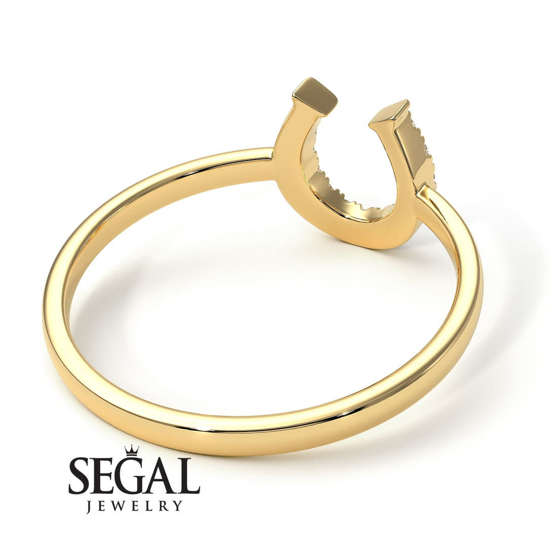 Custom Horseshoe Diamond Ring - Malia No. 1000